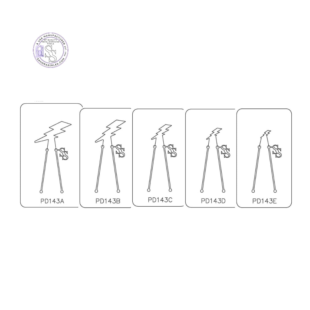 PANCAKE DIE PD143 LIGHTNING BOLT